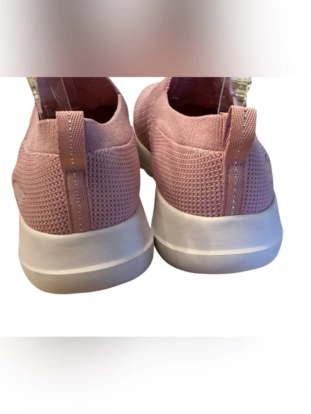 Skechers Air Cooled Goga Mat Women's 8.5  Pink Knit Lace-Up Slip On Sneakers